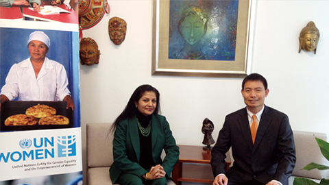 南非首位女性副总统 联合国会见代理管理网CEO